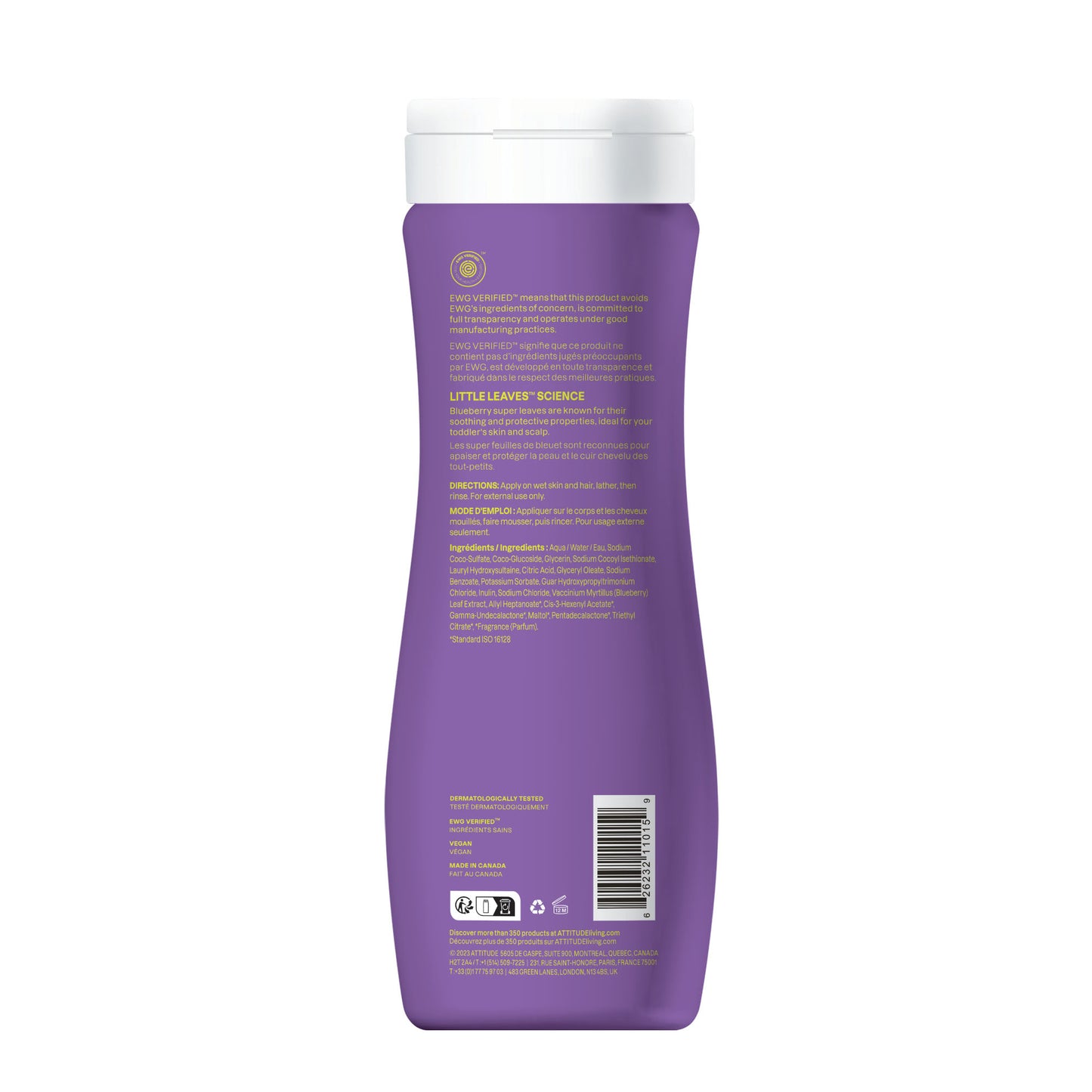 Shampoo and Body Wash 2-in-1 for kids : LITTLE LEAVES™