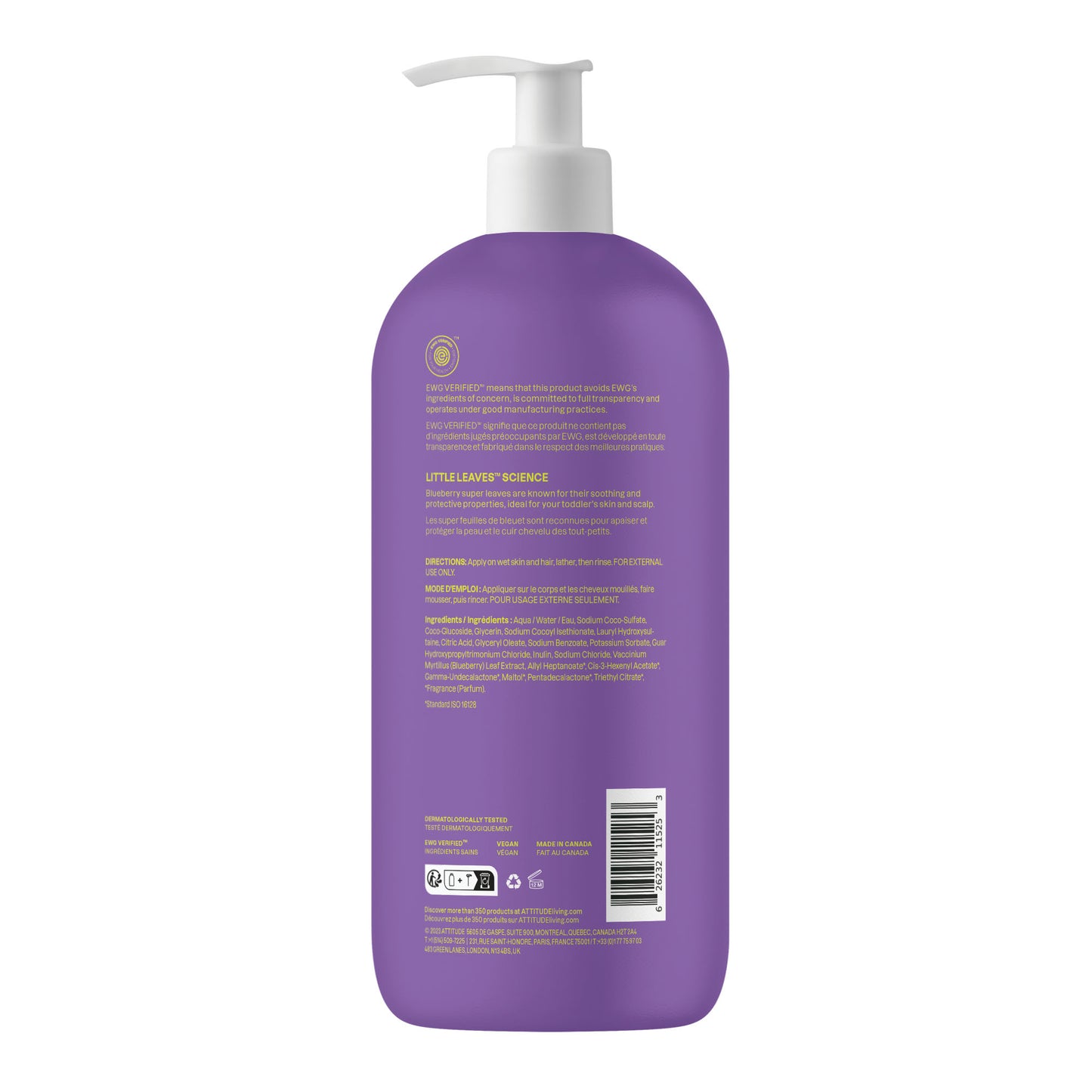 Shampoo and Body Wash 2-in-1 for kids : LITTLE LEAVES™