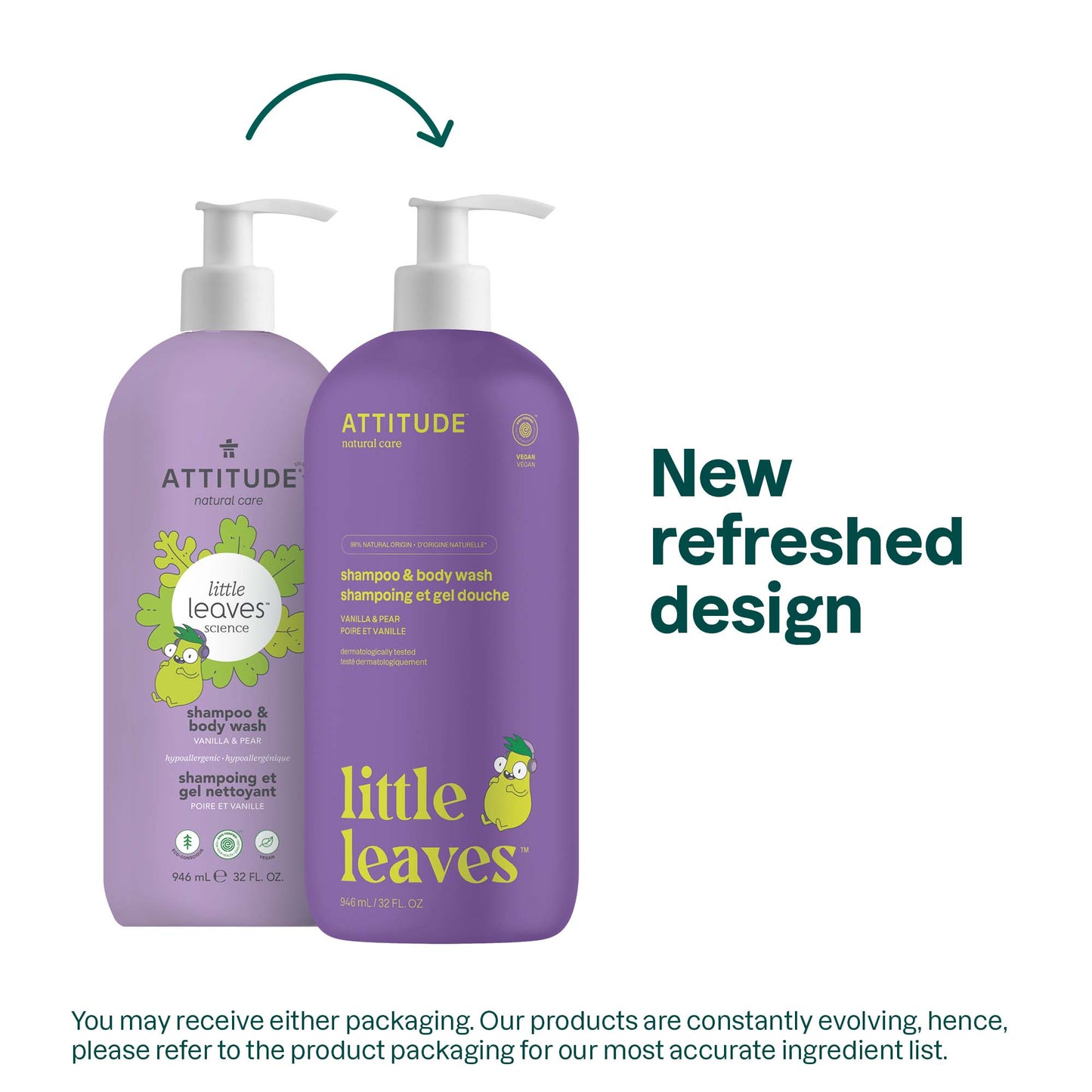 Shampoo and Body Wash 2-in-1 for kids : LITTLE LEAVES™