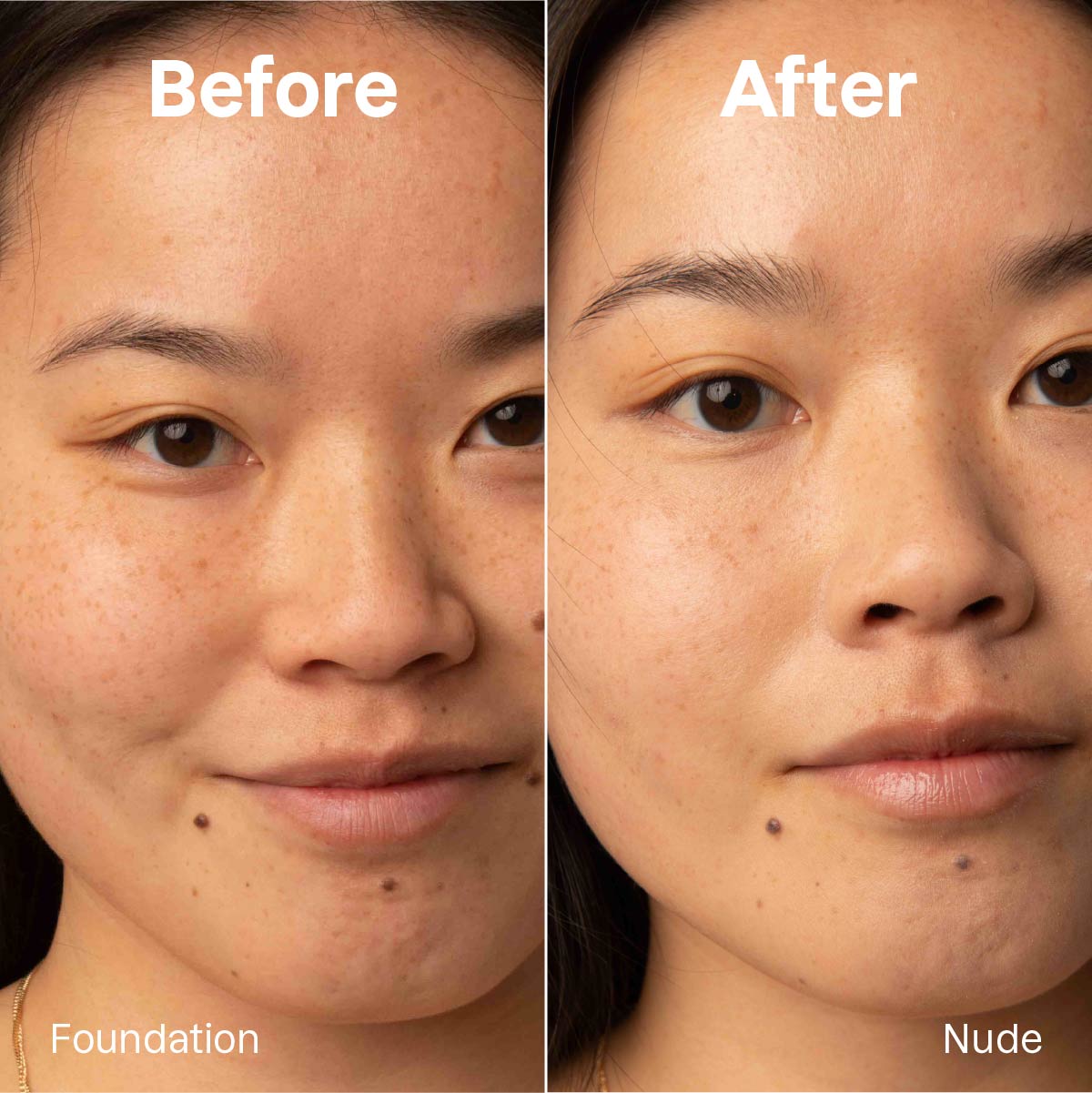 ATTITUDE Oceanly Light Coverage Foundation Stick before after Nude 12g Unscented 16141_en?
