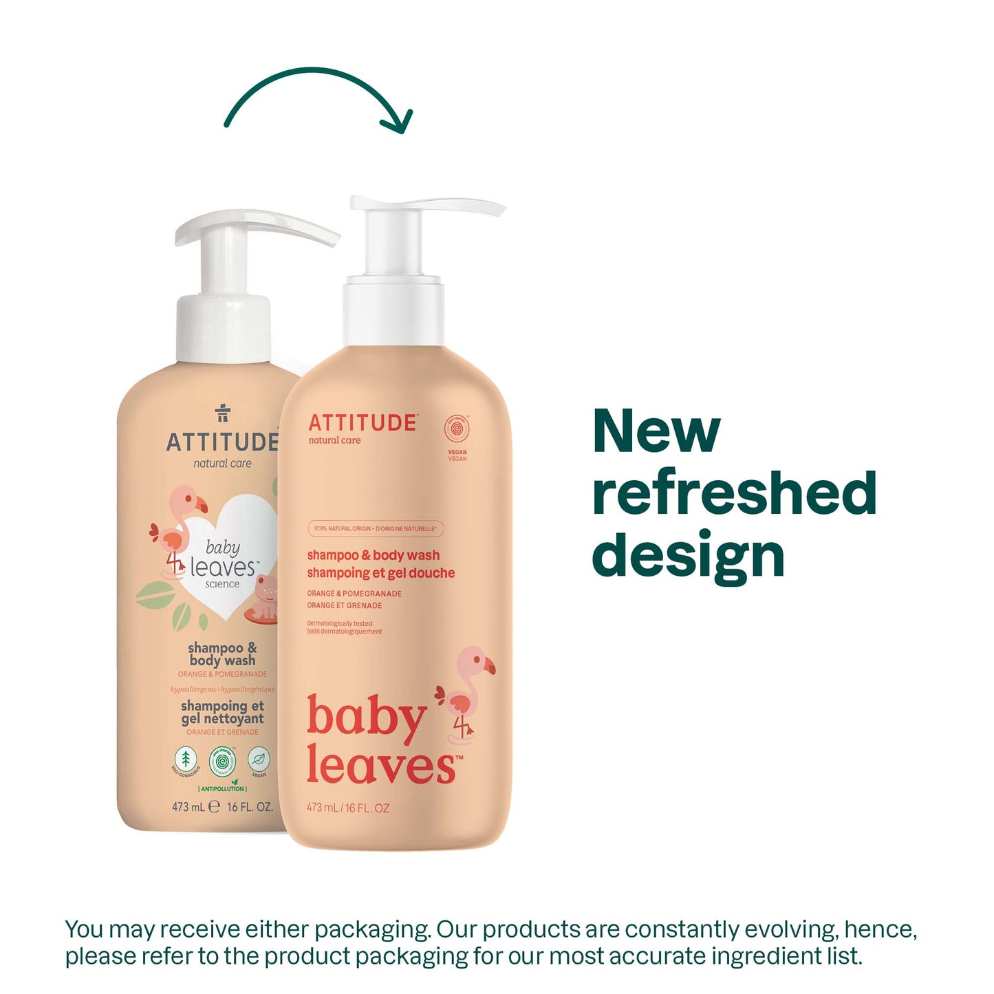 2-in-1 Shampoo & Body Wash : BABY LEAVES™