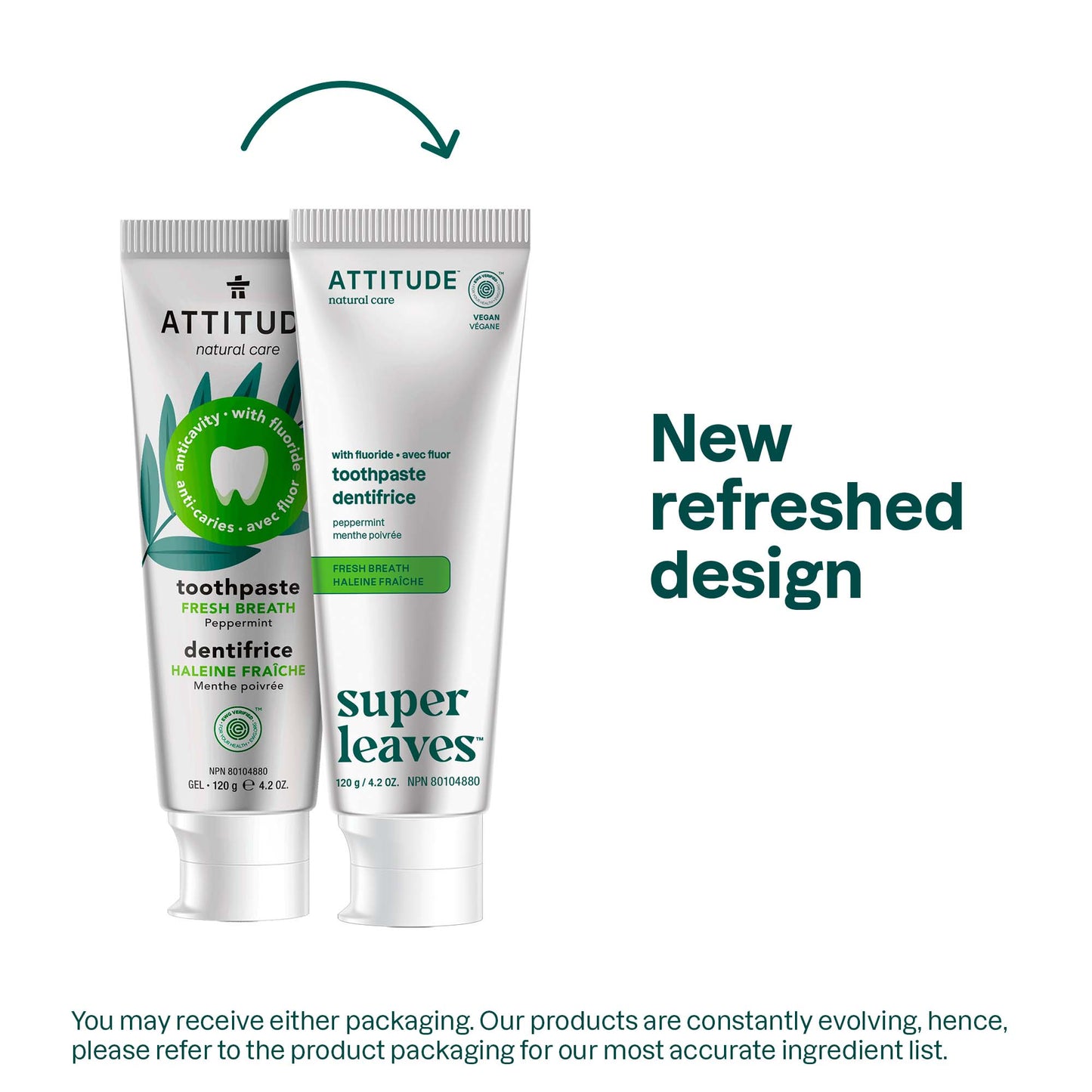 Adult Toothpaste with Fluoride - Fresh Breath