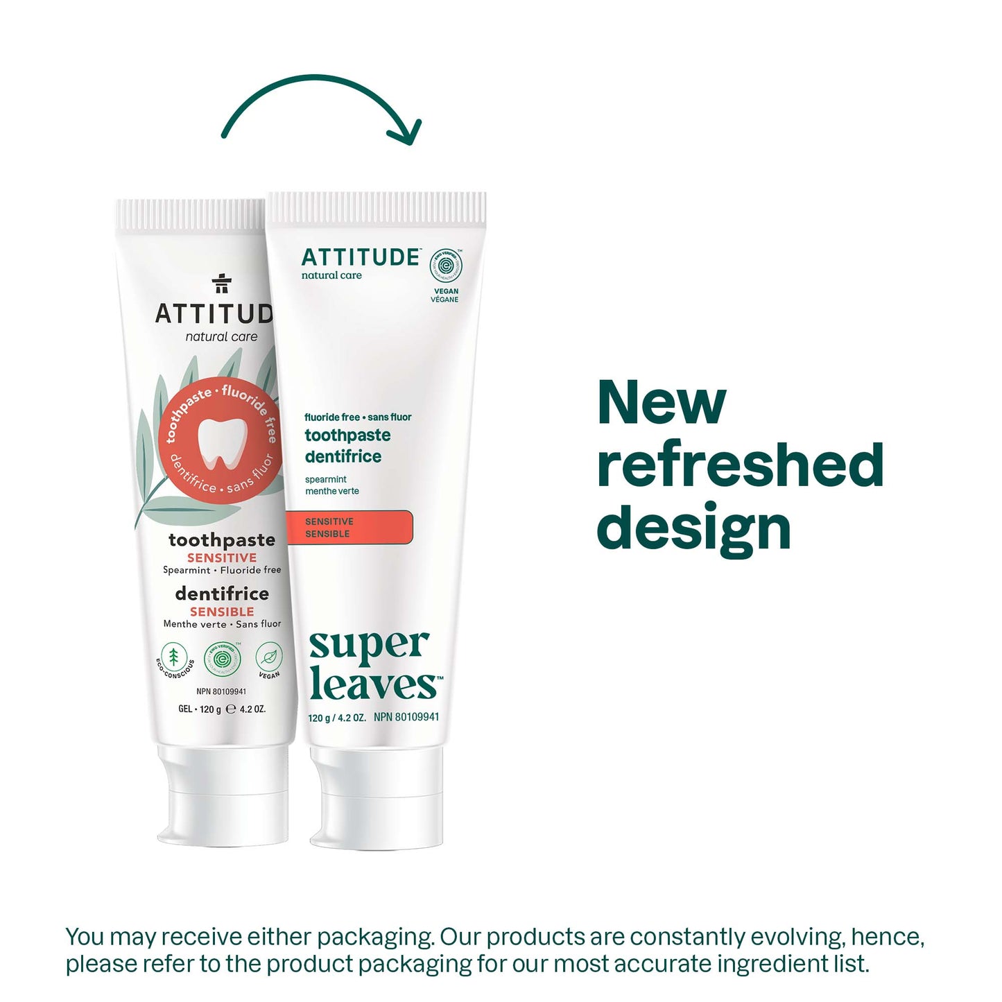 Fluoride Free Adult Toothpaste - Sensitive
