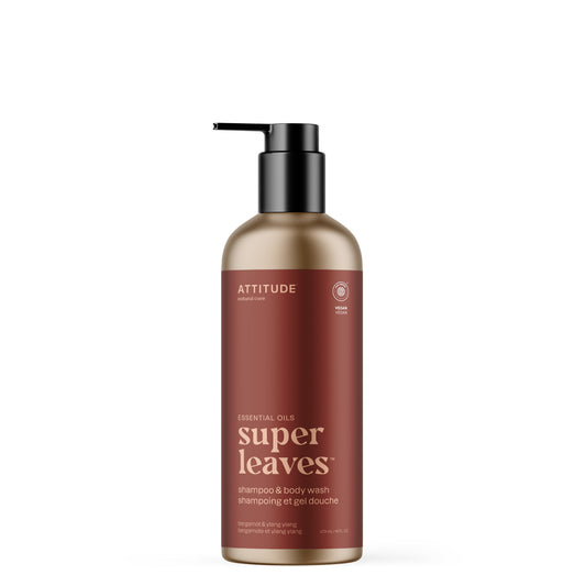 ATTITUDE Super Leaves Essential oils shampoo body wash Bergamot and ylang-ylang 19002-btob_en?_main? 473mL