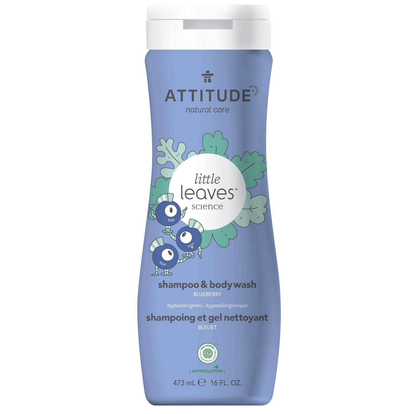 ATTITUDE little leaves™ Shampoo and Body Wash 2-in-1 for kids Blueberry 473 mL 11016_en?_main? Blueberry / 473 mL