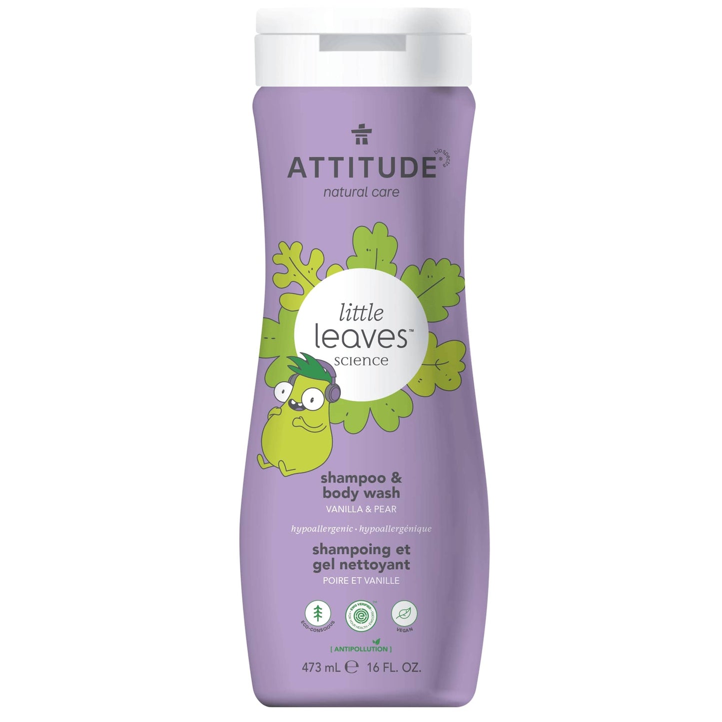 ATTITUDE little leaves™ Shampoo and Body Wash 2-in-1 for kids Vanilla & pear - 473 mL 11015_en?_main? Vanilla and pear / 473 mL