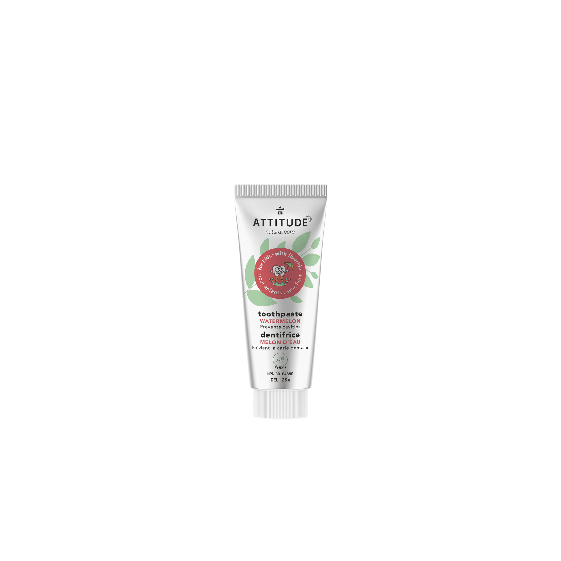ATTITUDE Travel size Toothpaste with fluor for kids Watermelon_en?_main? 25g