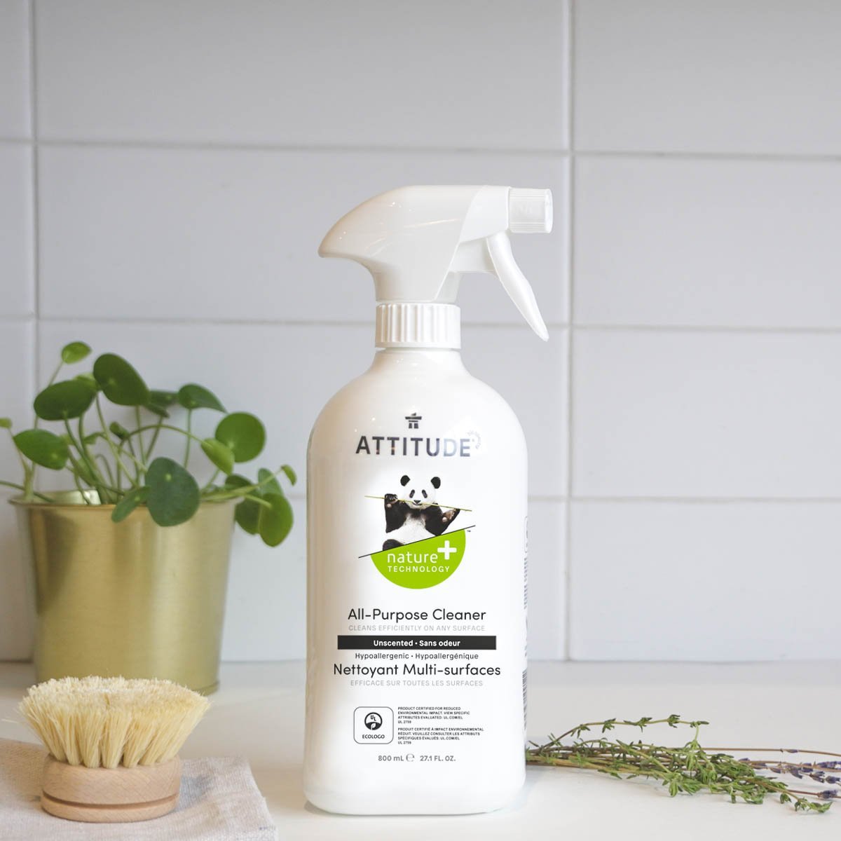 ATTITUDE Nature+ All purpose Cleaner Unscented 10190_en?_hover? Bottle 800 mL