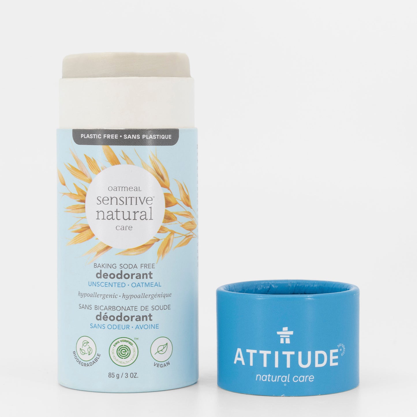 Deodorant - Texture oatmeal sensitive 12 units ATTITUDE 60861 _en?_back? Unscented 1 unit 3 units