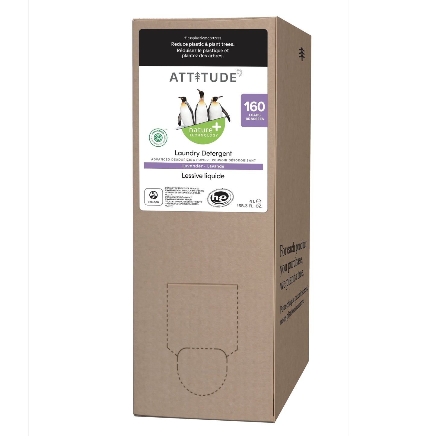 Laundry Detergent Lavender nature + ATTITUDE 82097-2 _en?_main? Lavender / Eco-Refill 160 loads