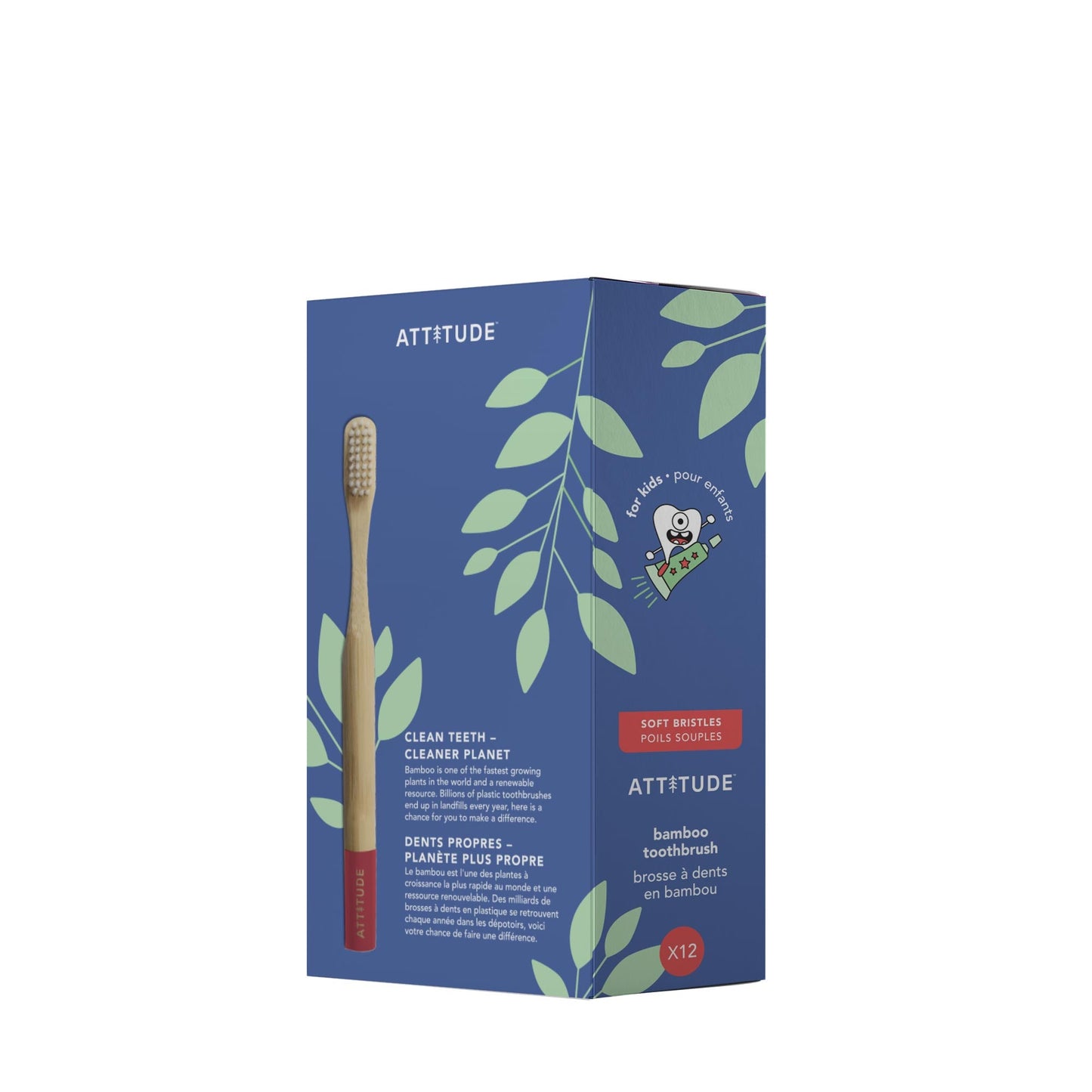 Toothbrush box - Red kid 12 units ATTITUDE 16768 _en?_main?