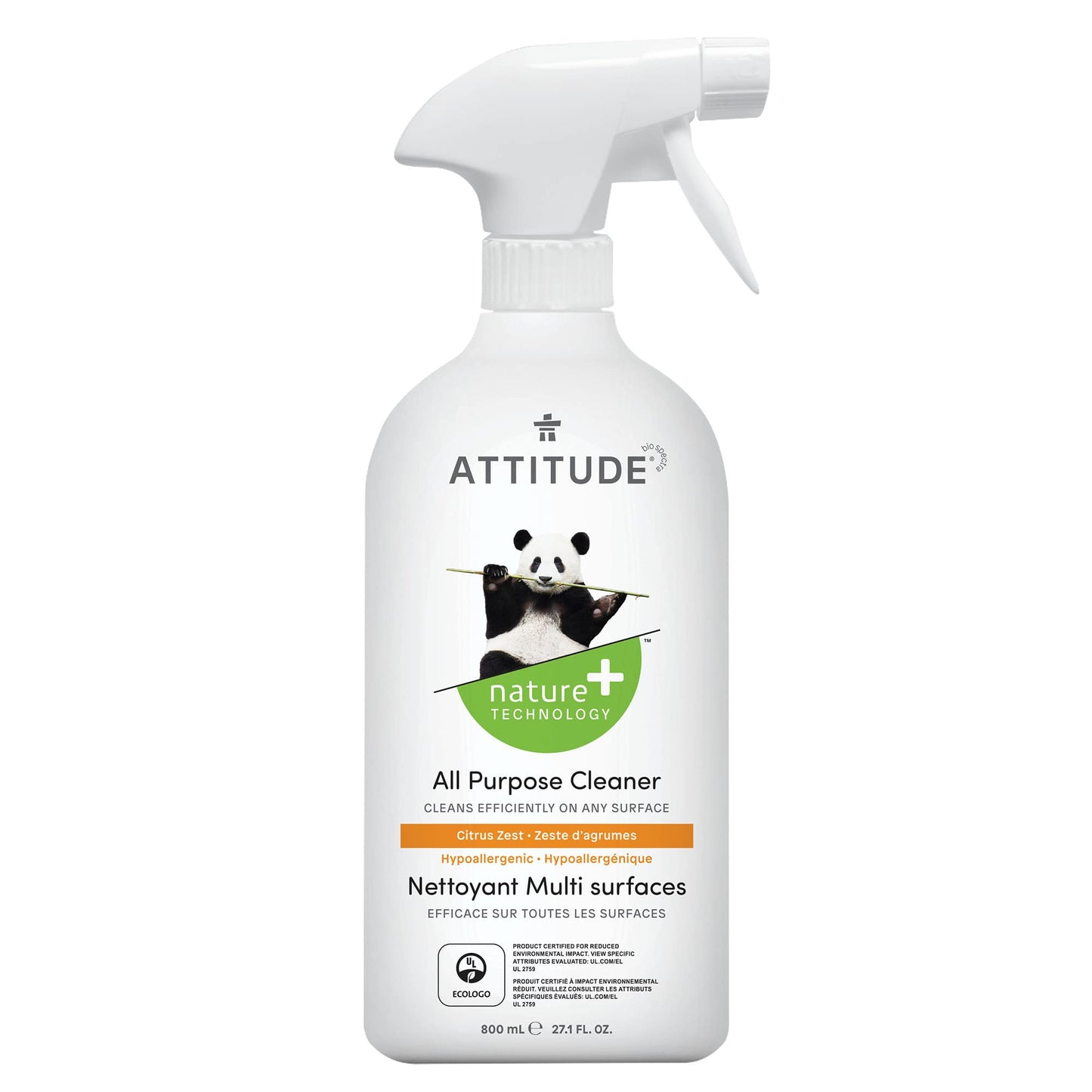ATTTITUDE All purpose cleaner - Citrus zest 10180_en?_main? Citrus Zest / Bottle 800 mL