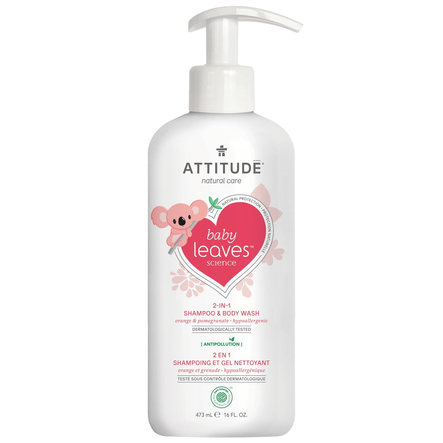 ATTITUDE baby leaves™ 2-In-1 Shampoo and Body Wash Orange and Pomegranate 16611_en?_main? Orange and Pomegranate