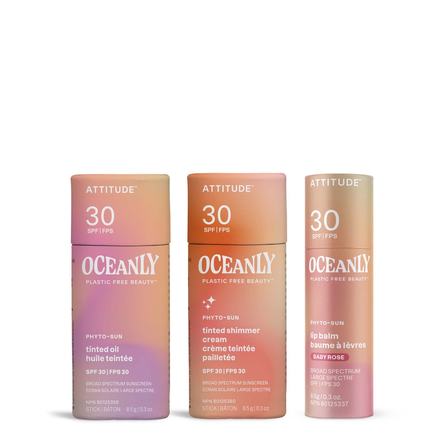 Solid Skincare Kit SPF 30 with Zinc Oxide : Oceanly - Phyto-sun