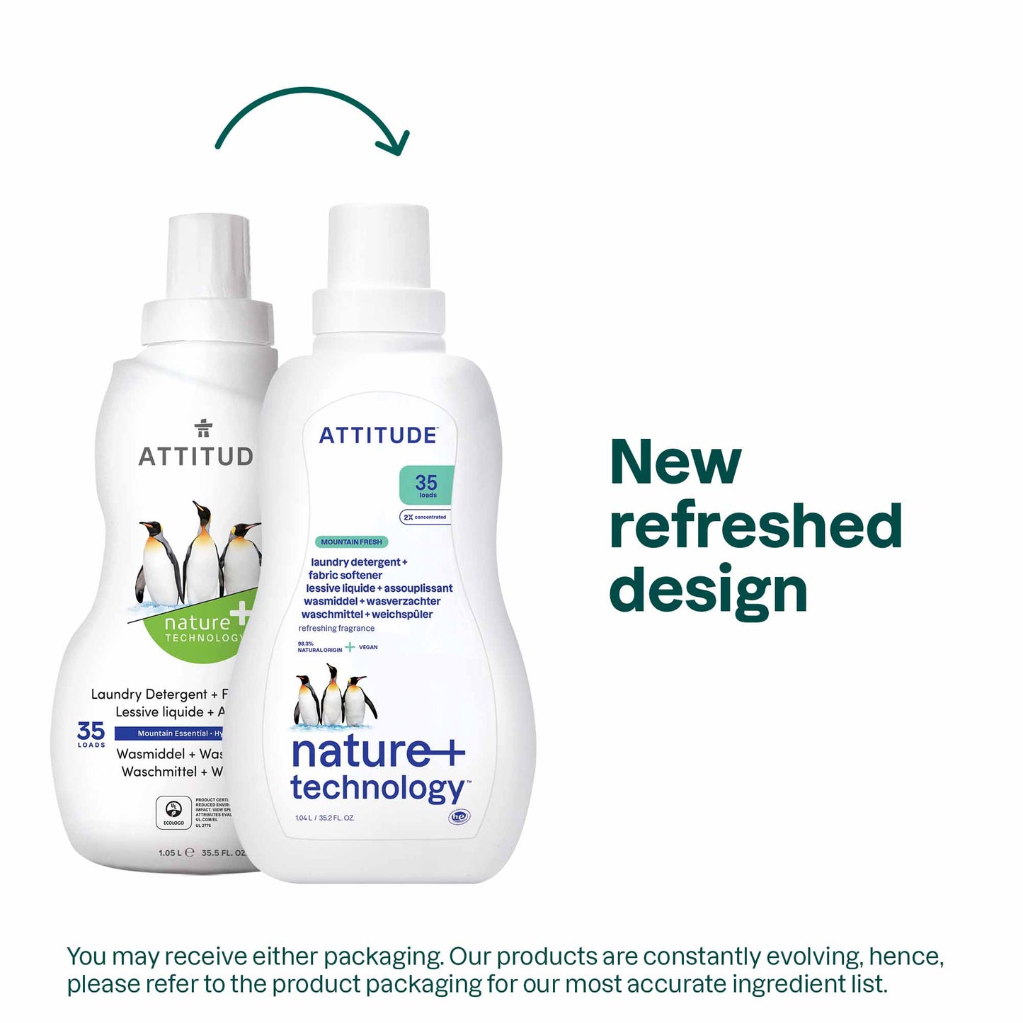 2-in-1 Laundry Detergent & Fabric Softener : NATURE+