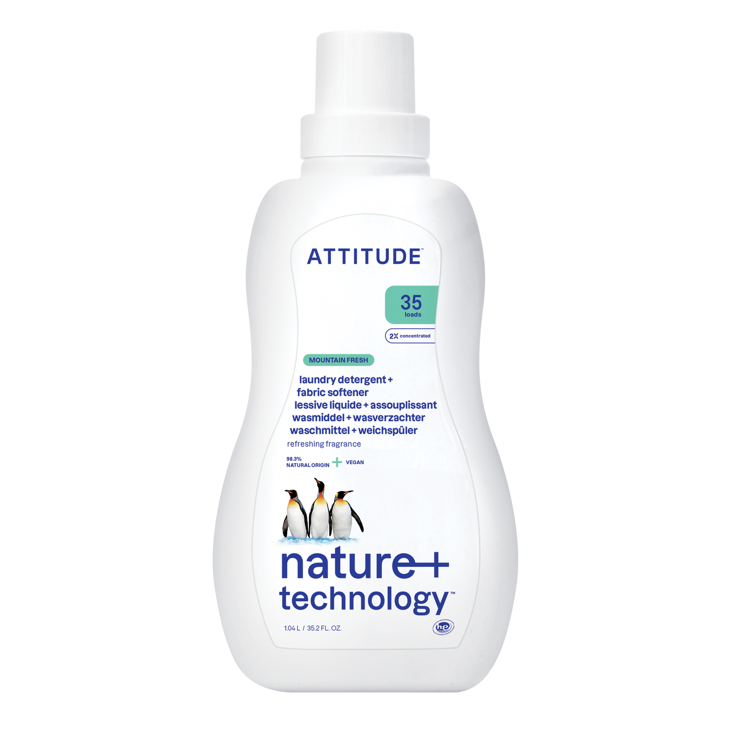 2-in-1 Laundry Detergent & Fabric Softener : NATURE+