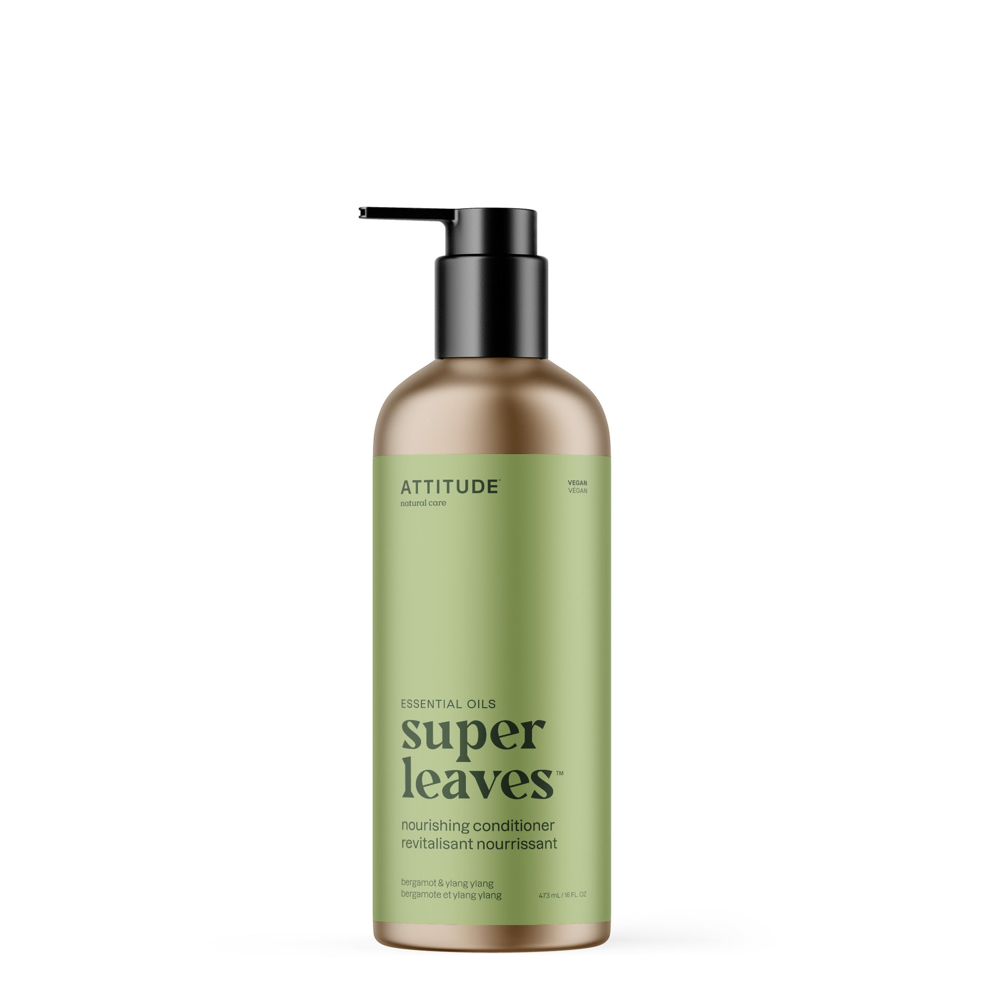 ATTITUDE Super Leaves Essential oils conditioner nourishing Bergamot and ylang-ylang 19112_en?_main? 473mL