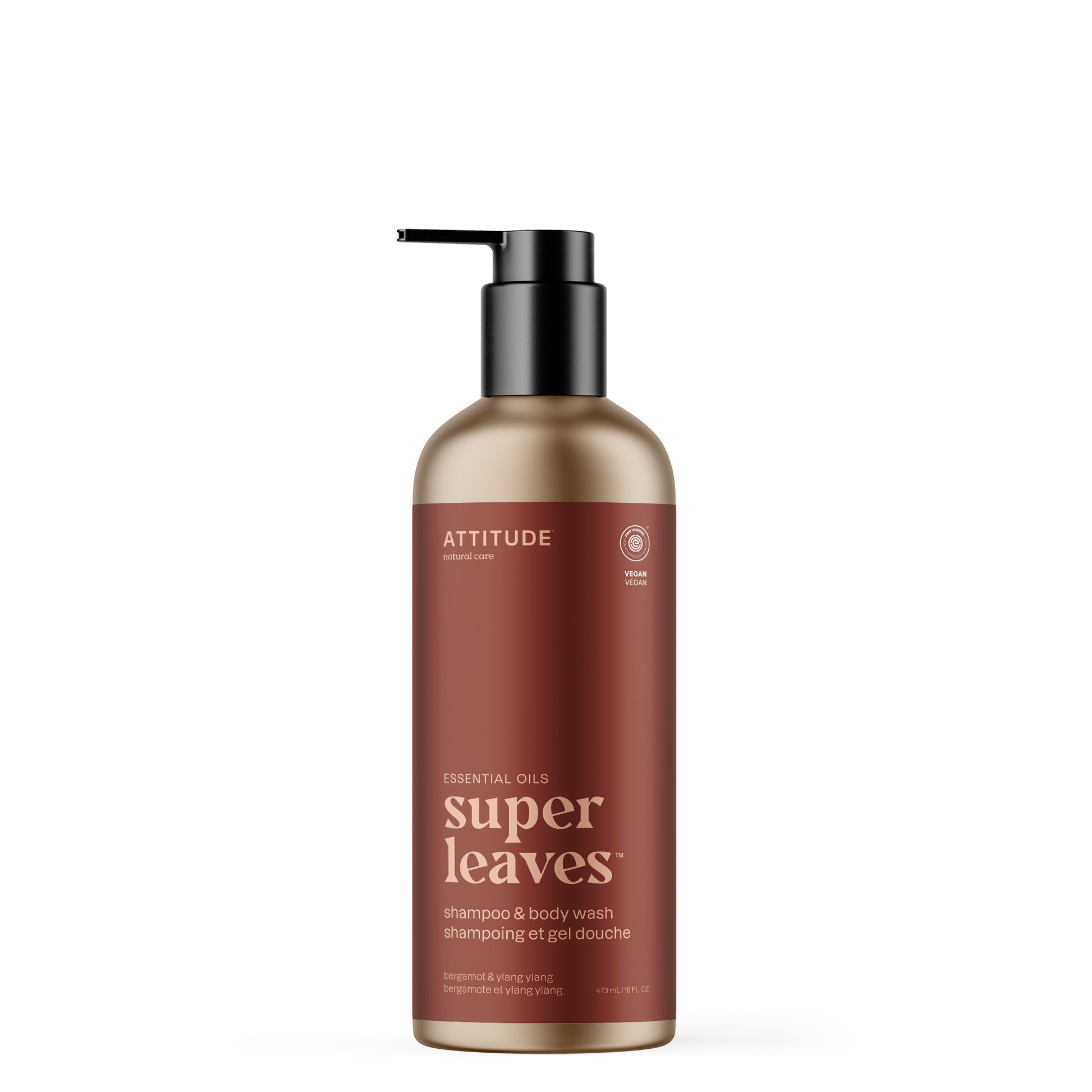 ATTITUDE Super Leaves Essential oils shampoo body wash Bergamot and ylang-ylang 19002_en?_main? 473mL