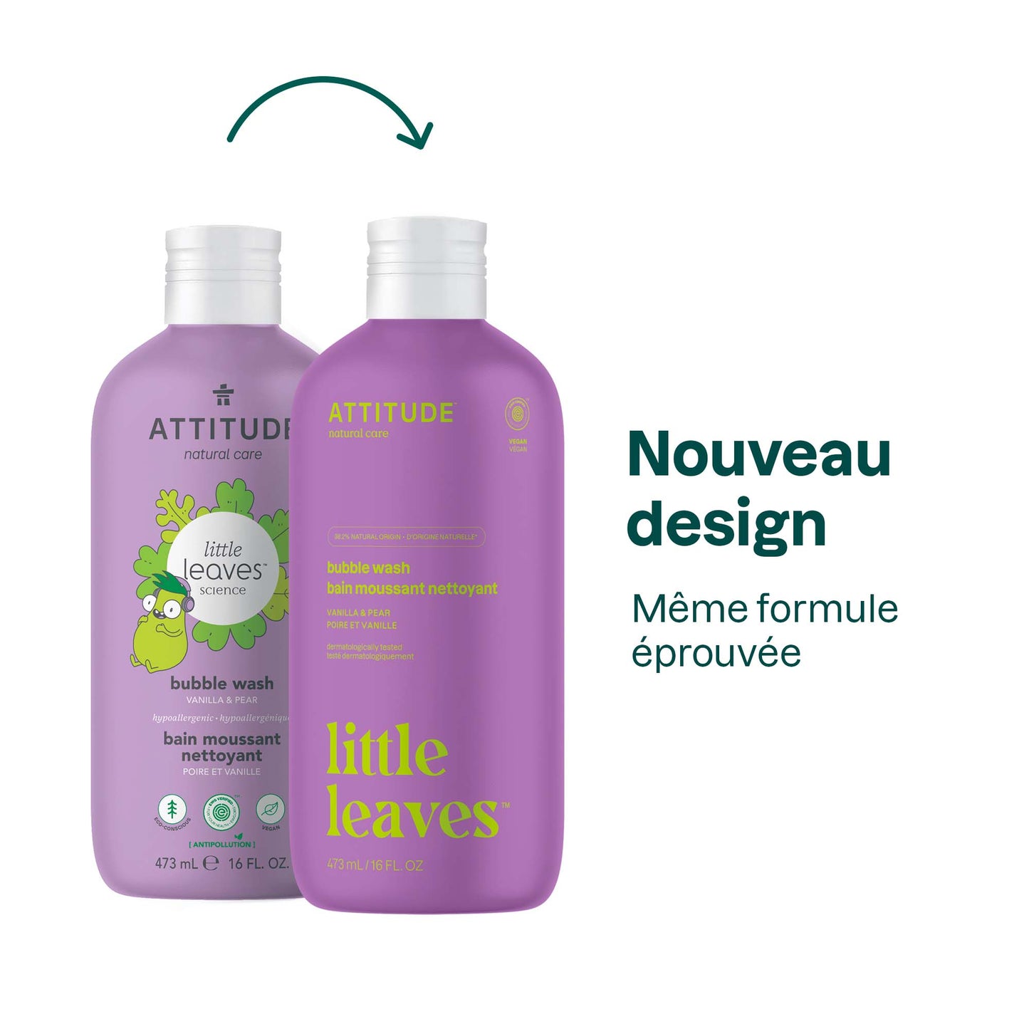 ATTITUDE little leaves™ Kids Bubble Wash Vanilla & pear 18315_en? Vanilla and Pear / 1 unit
