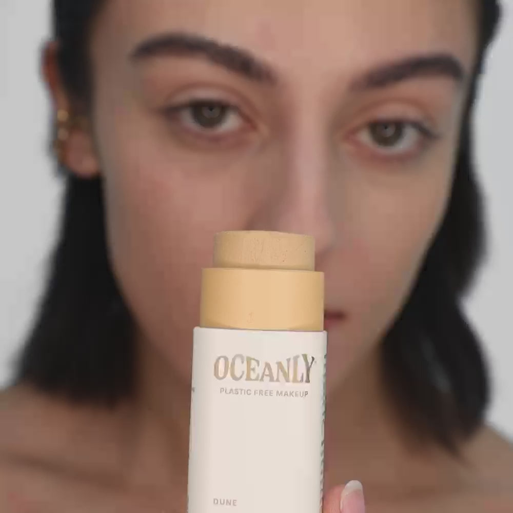 ATTITUDE Oceanly Light Coverage Foundation Stick Application Dune 12g Unscented 16142_en?_video?