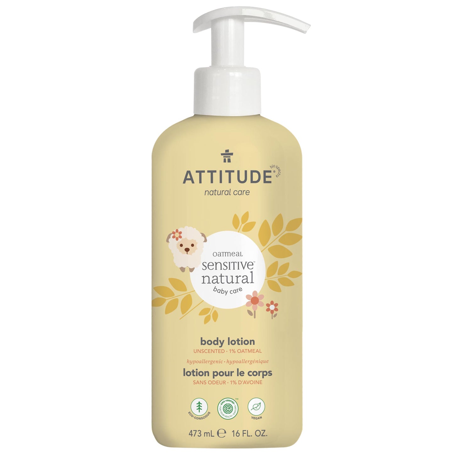 ATTITUDE Baby unscented body lotion - Oatmeal sensitive natural baby care for sensitive skin 60856_en?_main? 