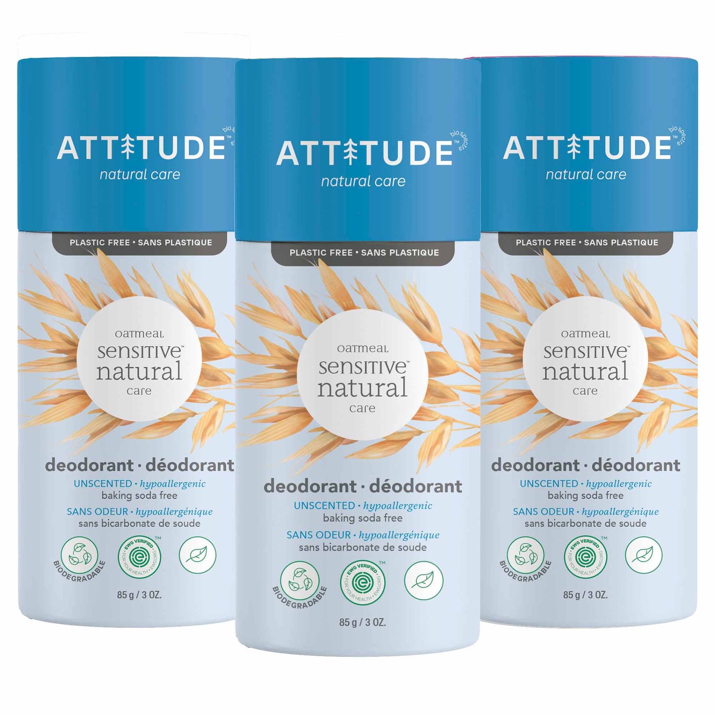 ATTITUDE Baking Soda Free Deodorant Sensitive Skin Unscented_en? Unscented 3 units