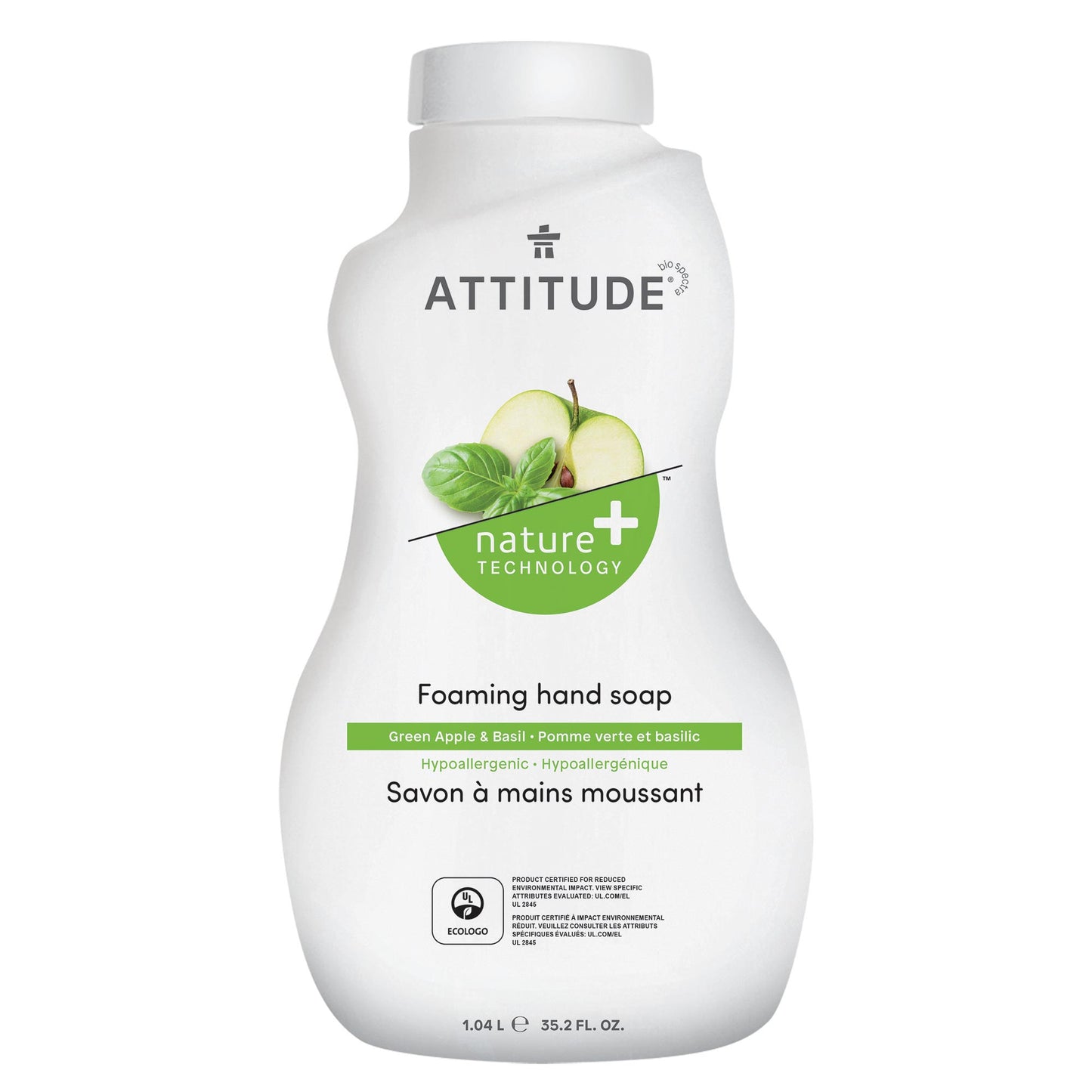 ATTITUDE  Green Apple & Basil Foaming Hand Soap Refill   _en?_main? Green Apple and Basil