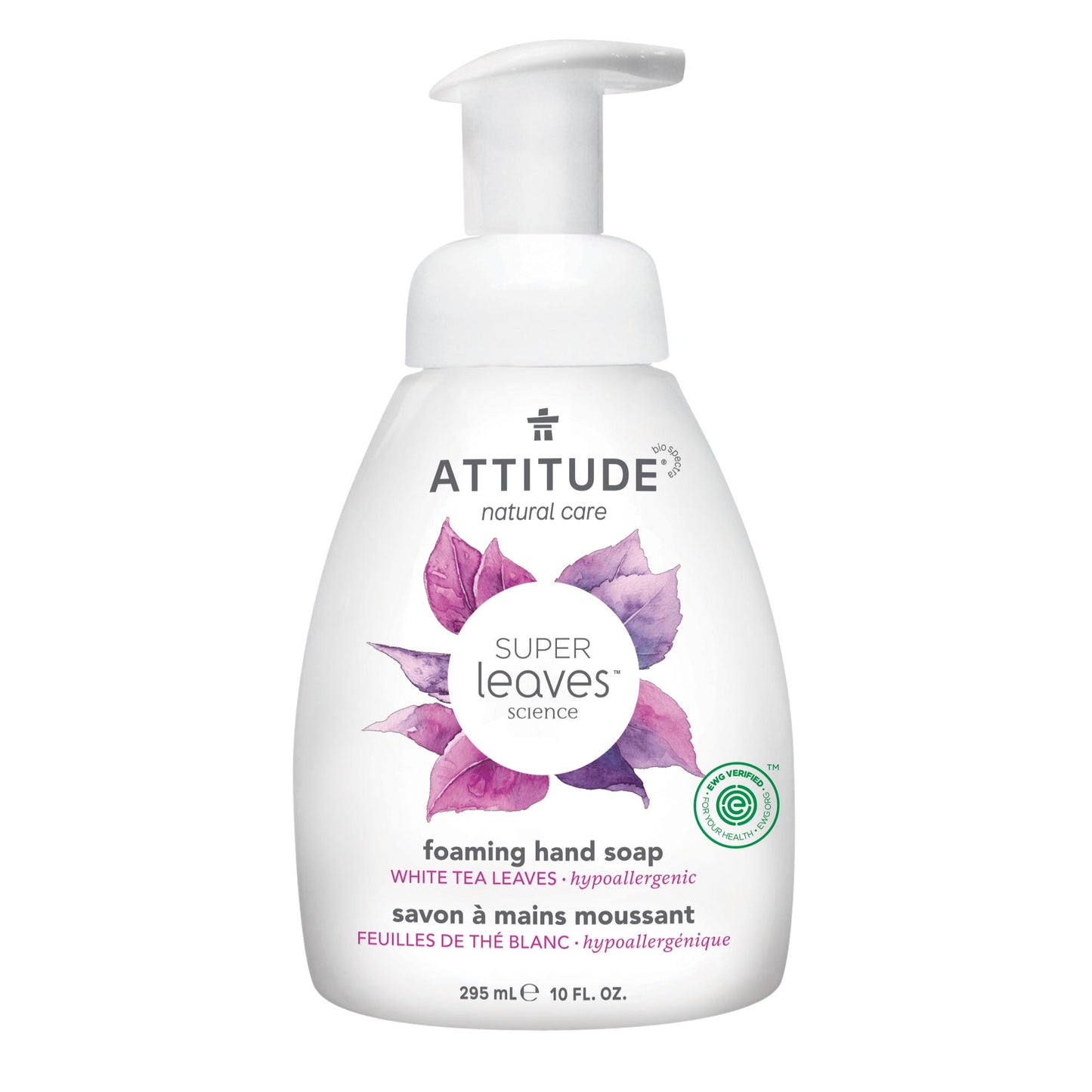 ATTITUDE  Super leaves™  Foaming Hand Soap   White Tea Leaves _en?_main? 295 mL