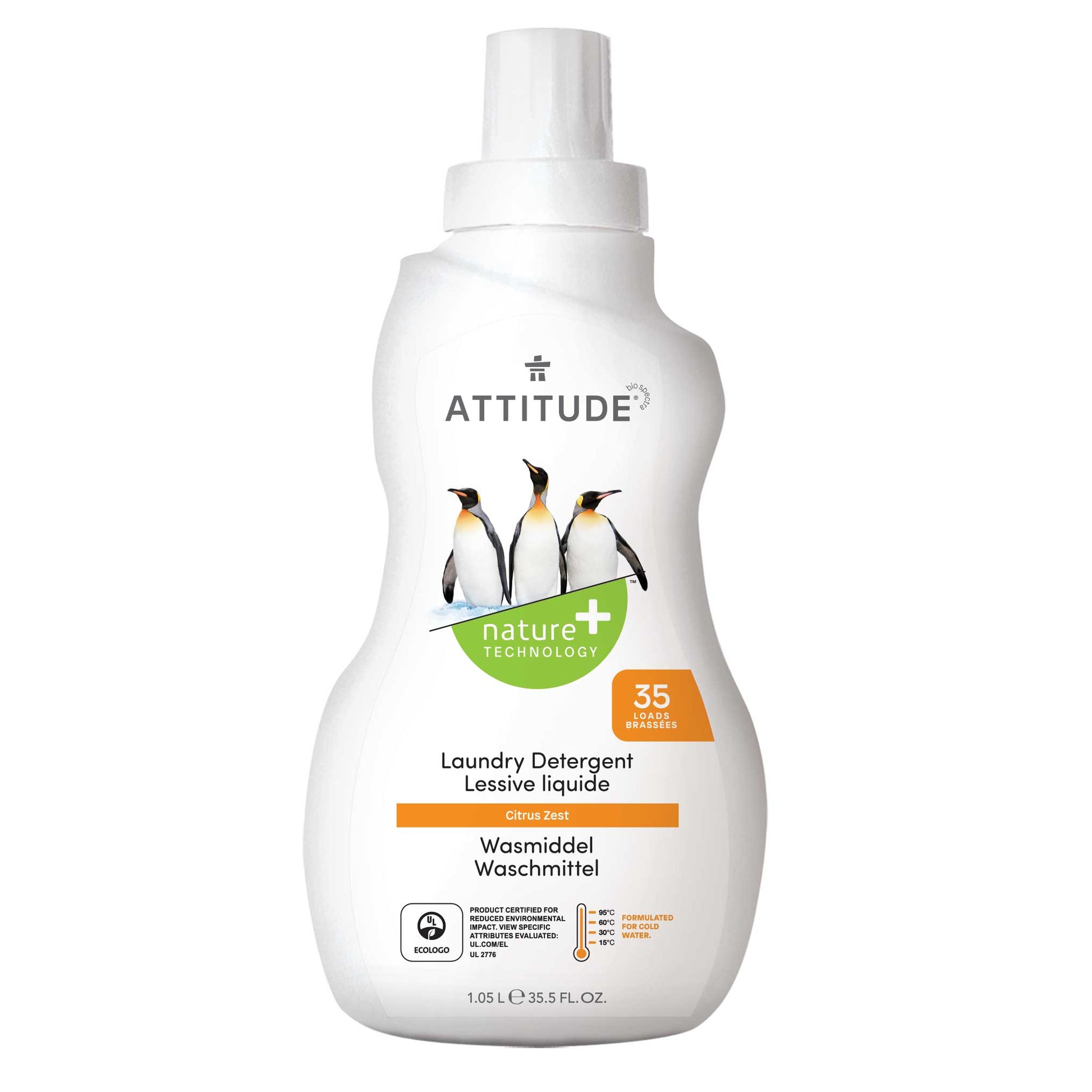 ATTITUDE Nature+ Technology Laundry Detergent 35 loads - Citrus Zest 42034_en?_main? Citrus Zest / 35 loads