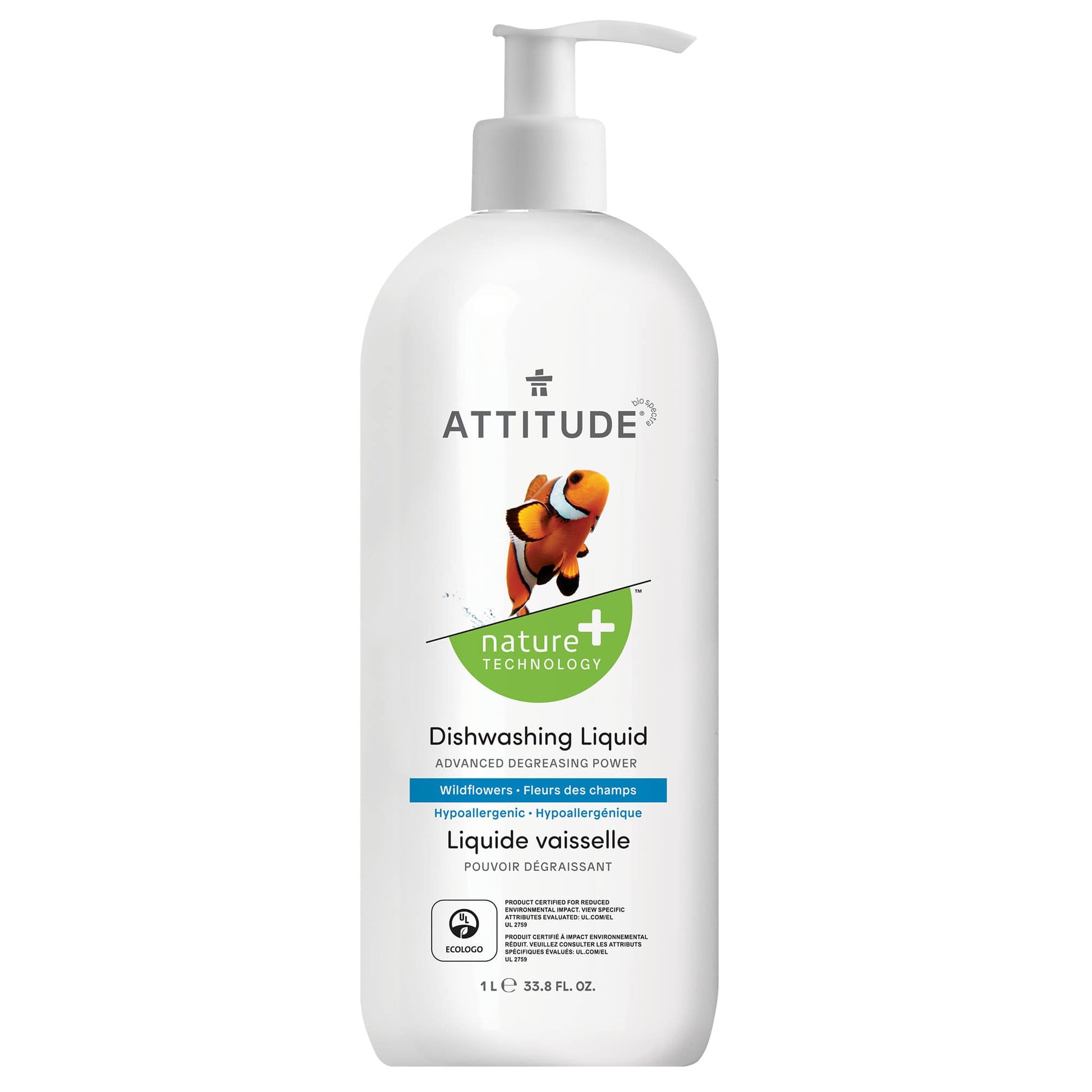 ATTITUDE Nature+ Dishwashing Liquid Wildflowers _en?_main? Wildflowers / 1L