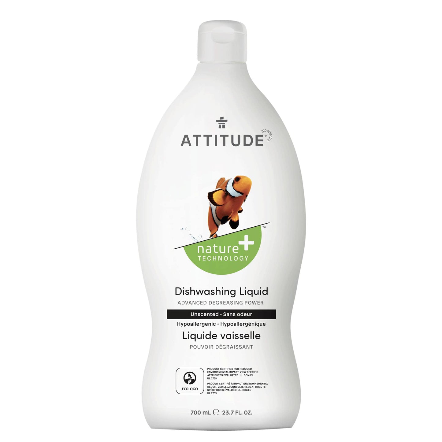 ATTITUDE Nature+ Dish Soap Unscented 13170_en?_main? Unscented 700 mL