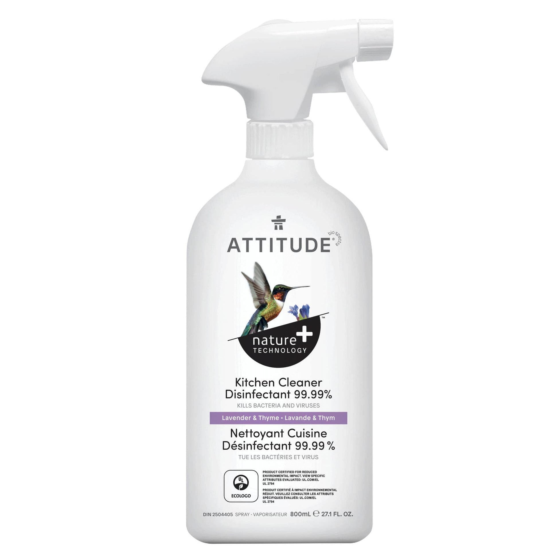 ATTITUDE Nature+ Kitchen Cleaner Disinfectant Lavender Thyme 10682 _en? _main?