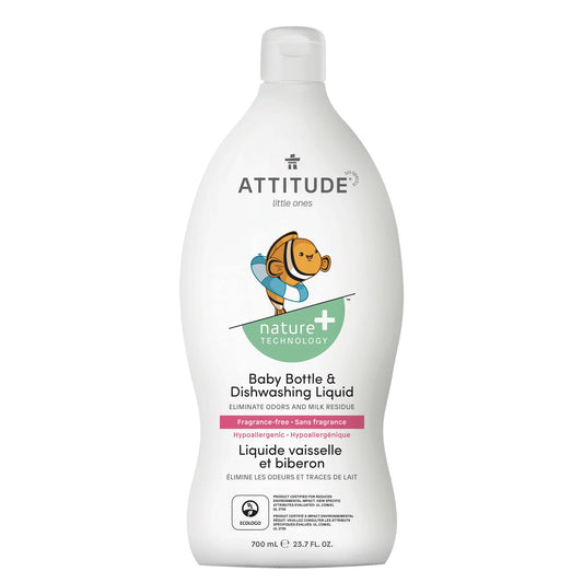  ATTITUDE Nature+ baby bottle dishwashing liquid fragrance free hypoallergenic 13179_en?_main? Unscented / 700 mL