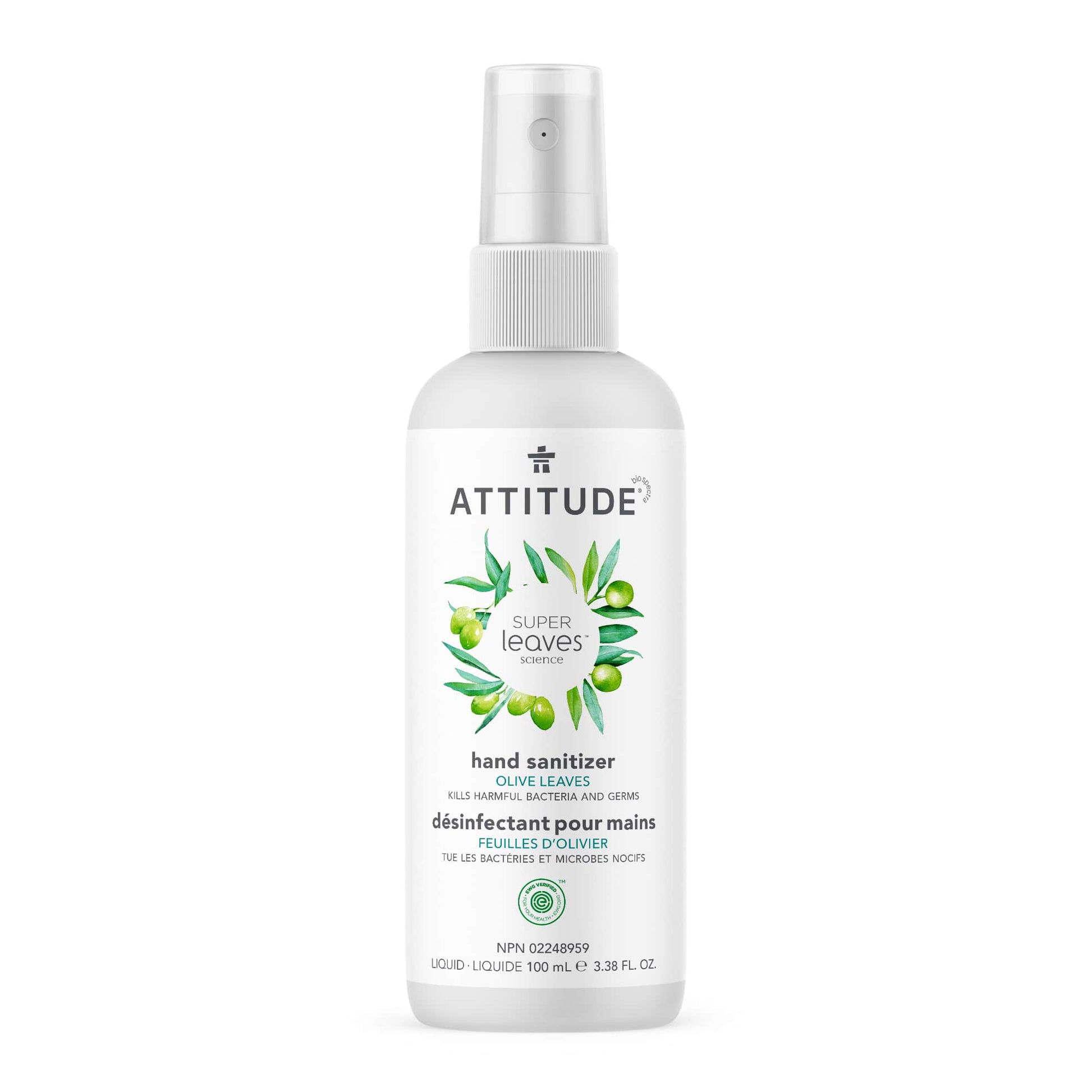 ATTITUDE Super leaves Hand Sanitizer Olive Leaves_en?_main? Olive Leaves 100 mL