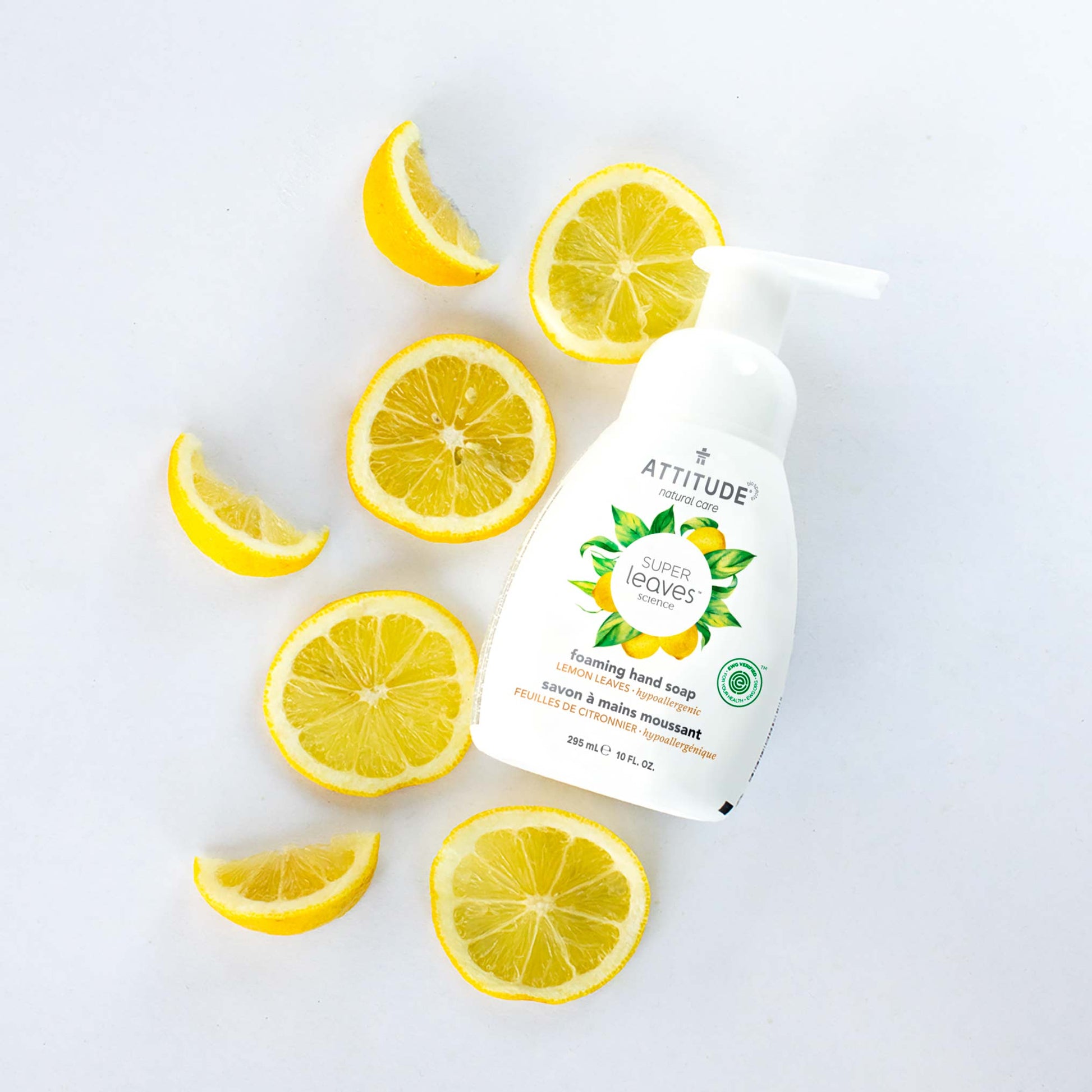 ATTITUDE foaming hand soap super leaves Lemon Leaves 14082_en?_hover? 295 mL