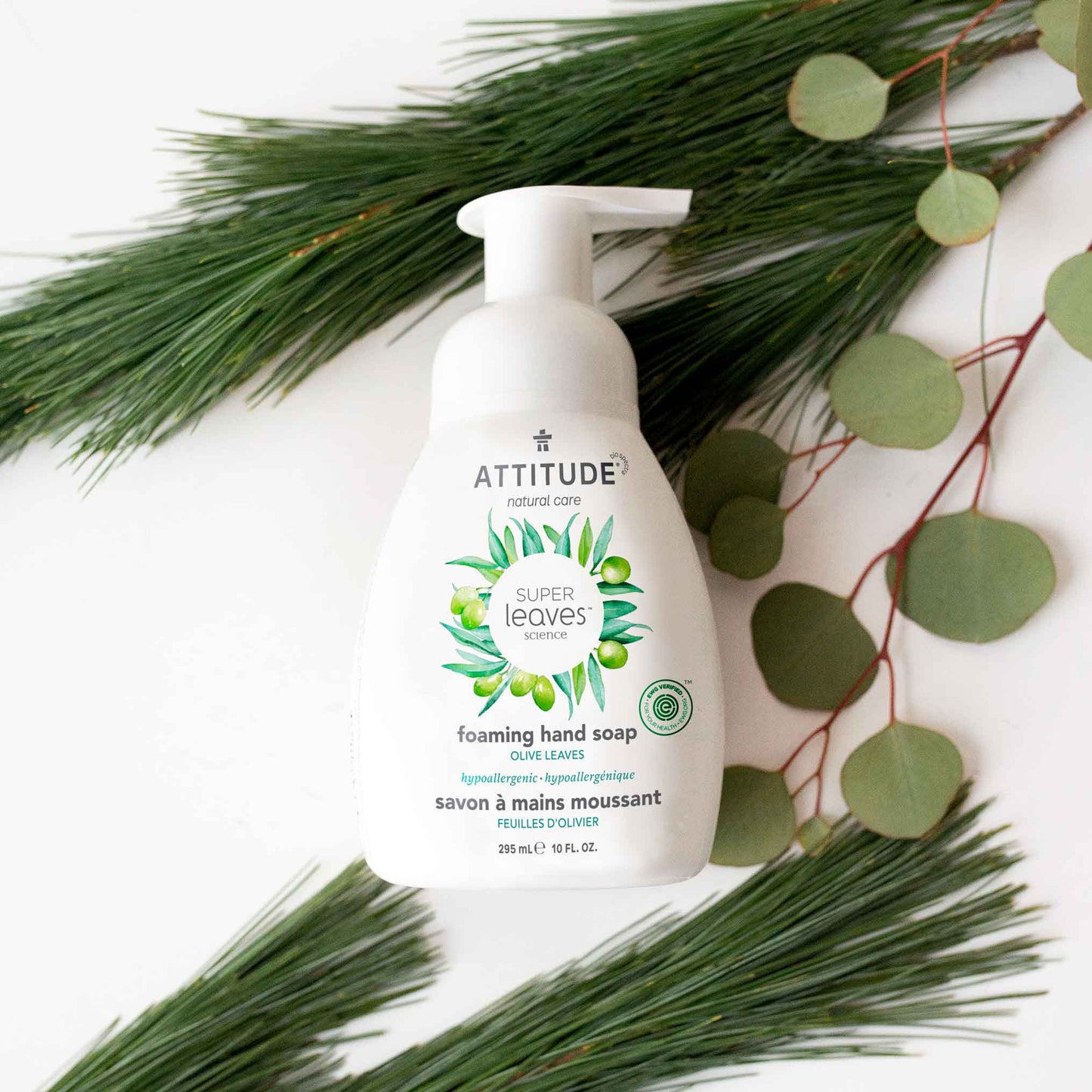 ATTITUDE hand soap super leaves Olive Leaves 10083_en_hover 295 mL