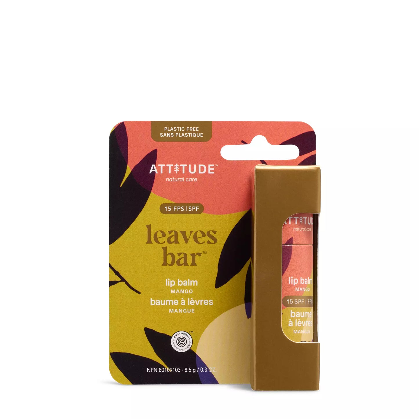 ATTITUDE leaves bar SPF 15 Lip balm Mango 11983_en?