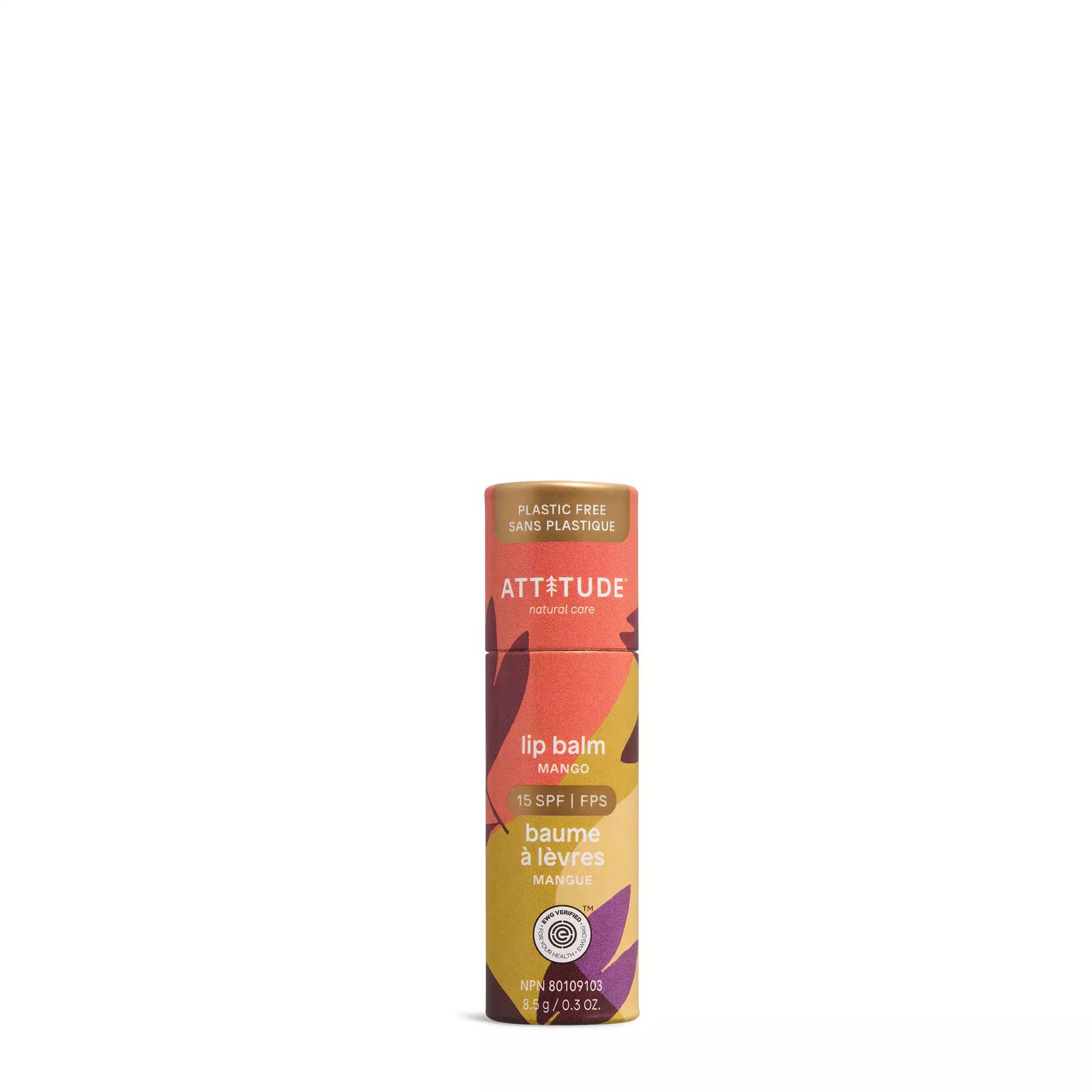 ATTITUDE leaves bar SPF 15 Lip balm Mango 11983_en?_main?