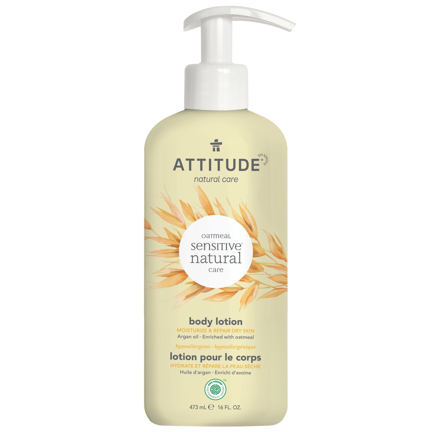 ATTITUDE Sensitive skin Moisturize & Repair Dry Skin Body Lotion Argan oil _en?_main?