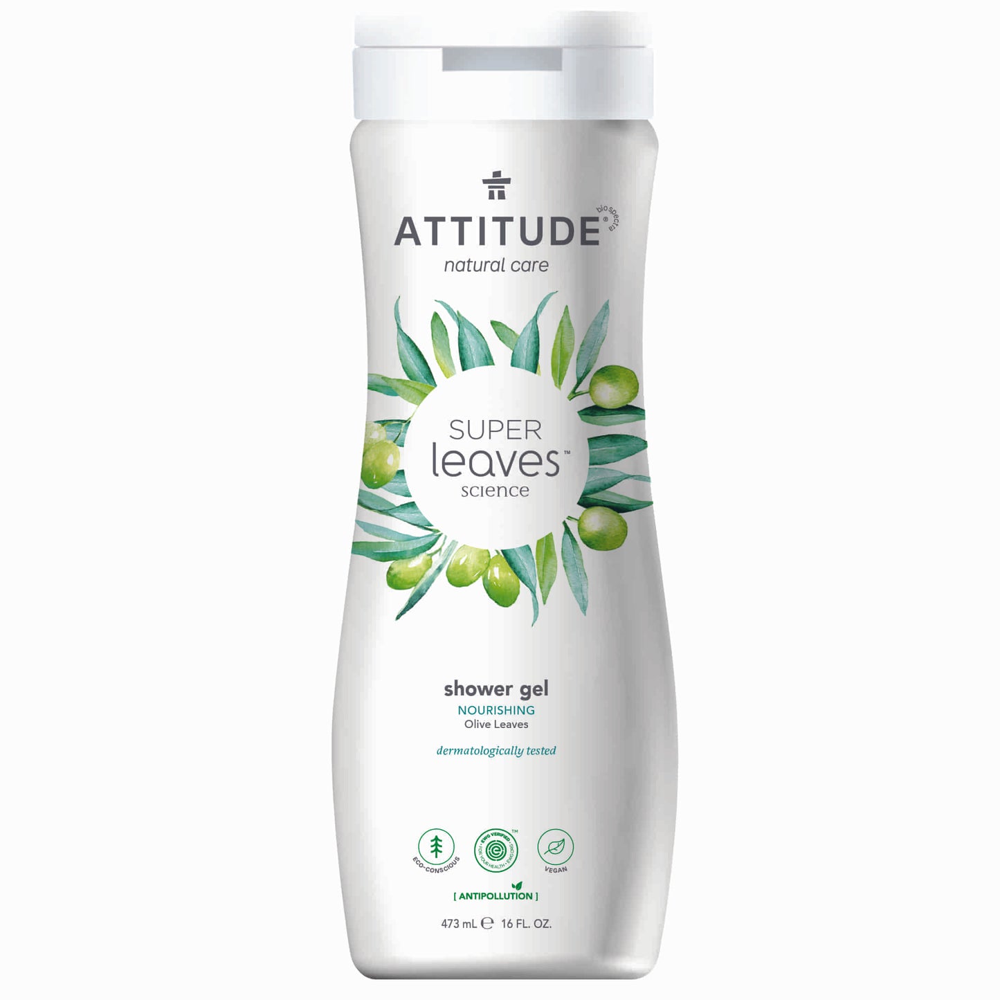 ATTITUDE Super leaves™ Shower Gel Nourishing Olive Leaves 11293_en?_main? 473 mL